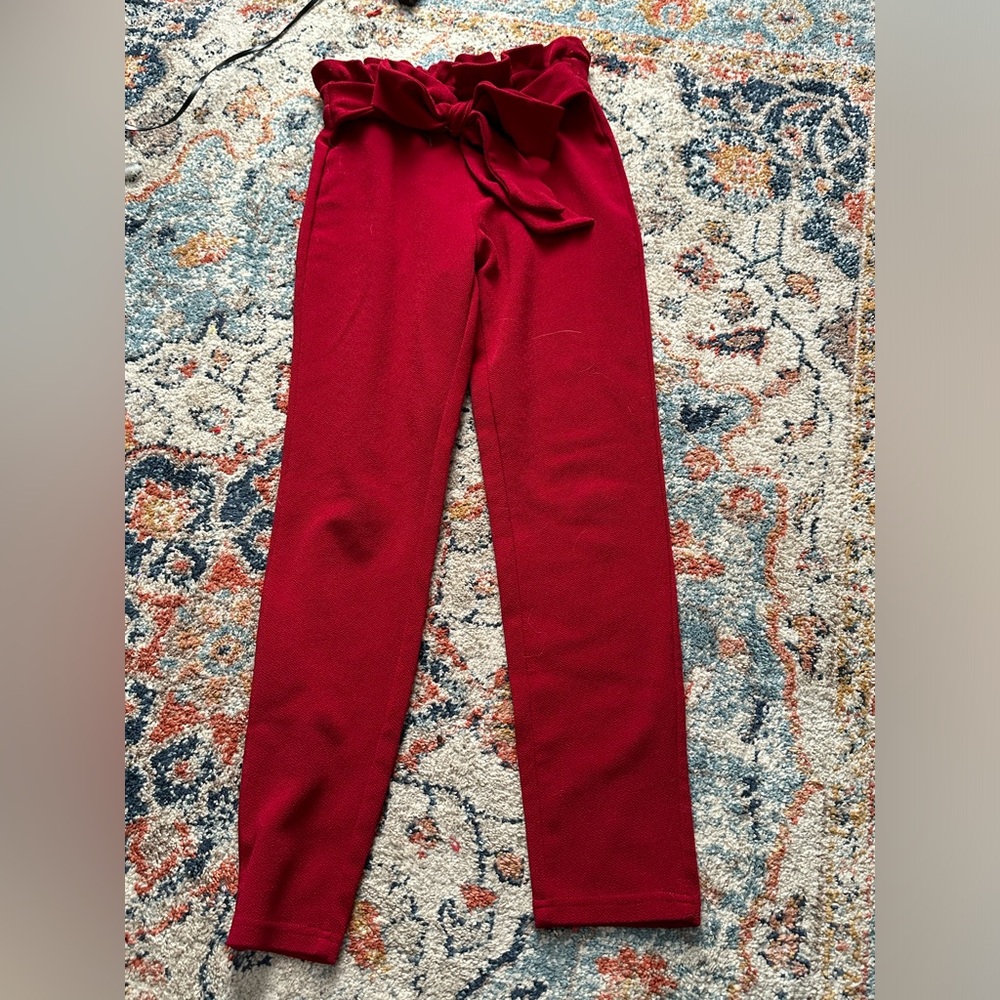 SHEIN paper bag pants